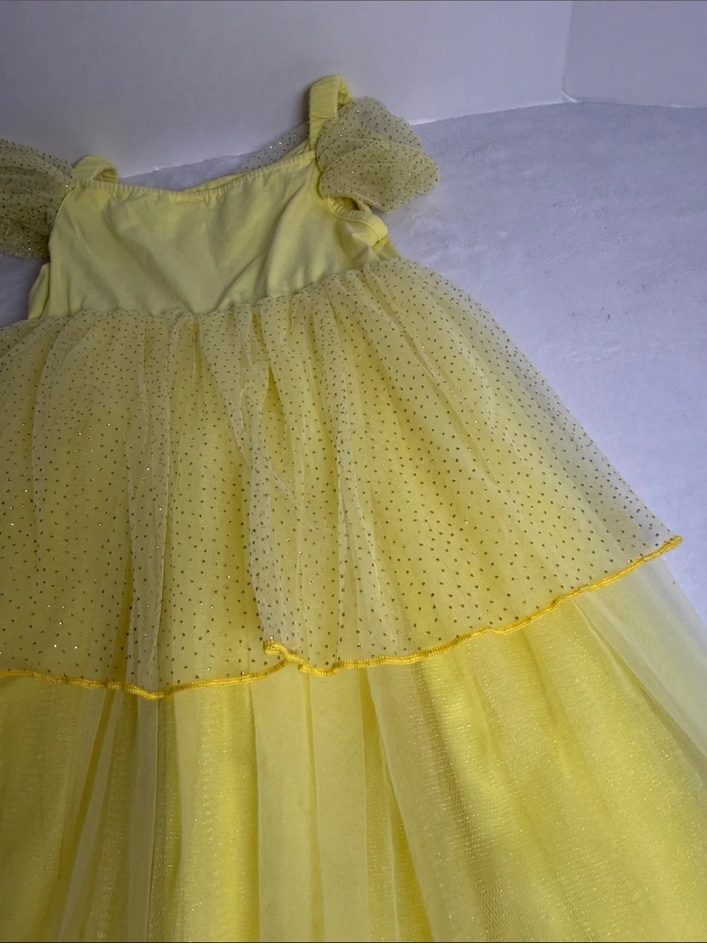 SHEIN Beuty Yellow Princess Tulle Costume Dress for Kids Size 7